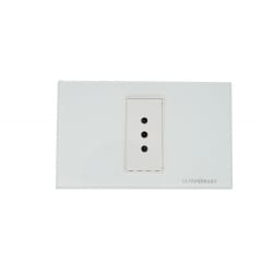 Tomacorriente 16A Simple Crystal White 2