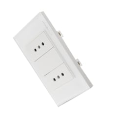 Tomacorriente Muro Doble Linea Crystal 7