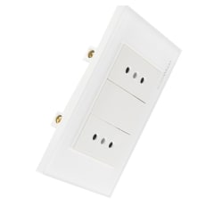 Tomacorriente Muro Doble Linea Crystal 10