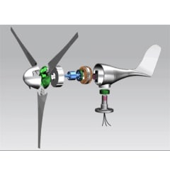 Turbina Eolica Generador Con Viento 400w 24v 3