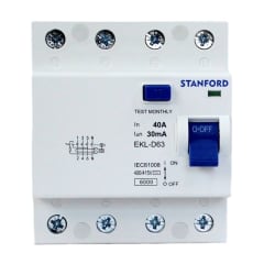 Interruptor Diferencial 4x40A 30mA STANFORD 2