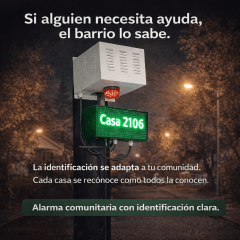 Alarma Comunitaria con identificador Doble 1