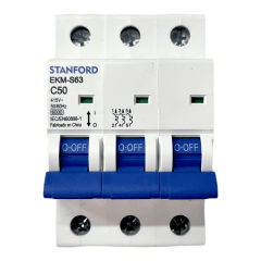Interruptor Automático 3x50A 6KA Curva C STANFORD 2