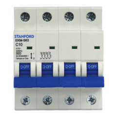 Interruptor Automático 4x10A 6KA Curva C STANFORD 2