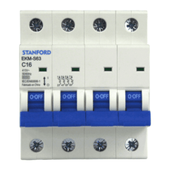 Interruptor Automático 4x16A 6KA Curva C STANFORD 2