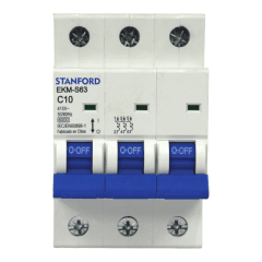 Interruptor Automático 3x10A 6KA Curva C STANFORD 2
