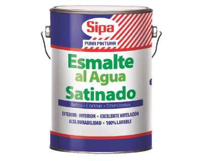 ESMALTE AL AGUA BLANCO SATINADO