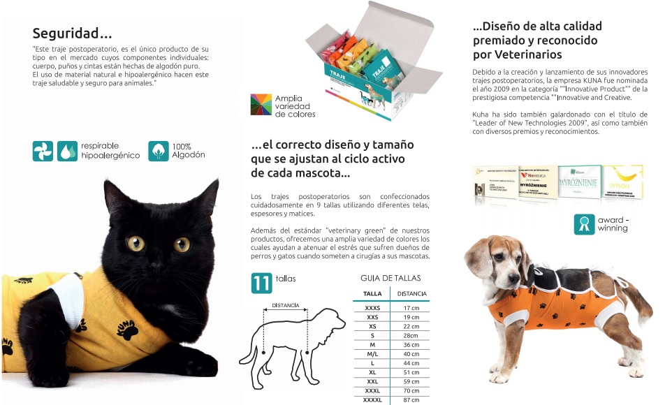 Trajes post quirurgicos