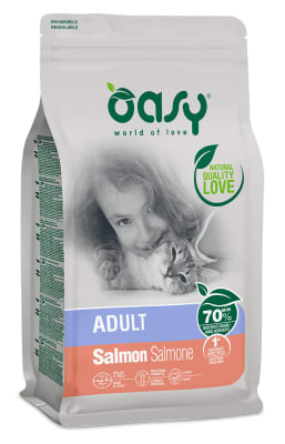 Oasy Lifestage Cat Adult Salmon  7,5 Kg