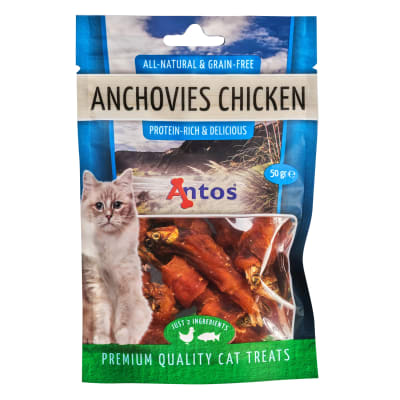 Antos Cat Treats Anchovies & Chicken 50 gr