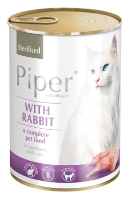 Piper Cat con Conejo 400 gr.