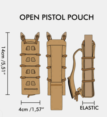 NOVRITSCH OPEN PISTOL MAGAZINE POUCH GEN.2.2  (PRE-VENTA)