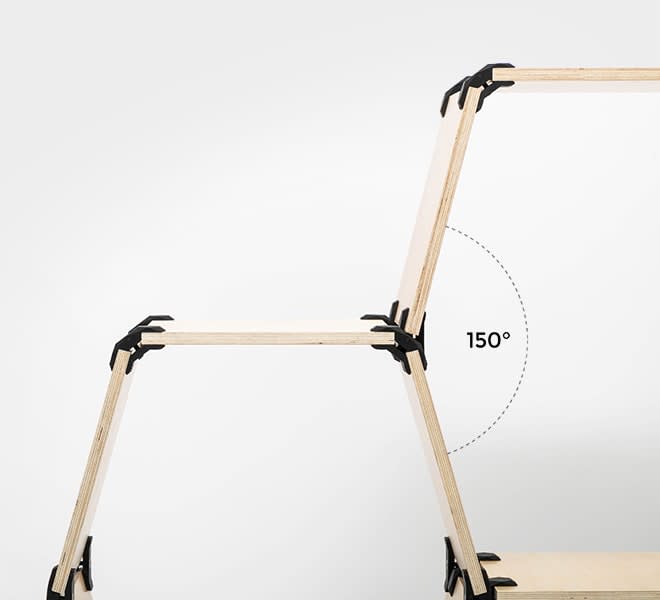 Conector PlayWood 150°3