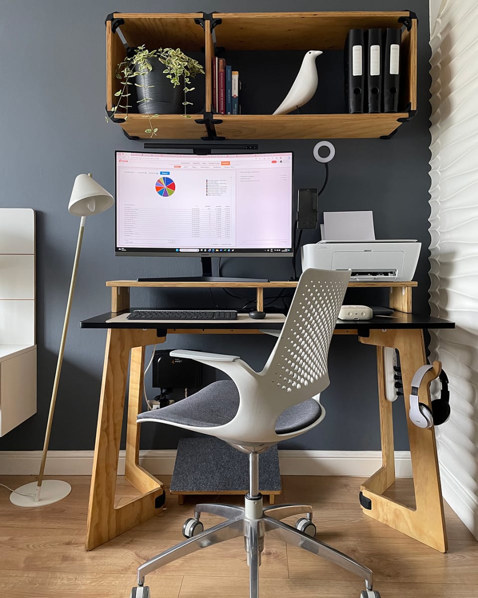 Escritorio Karya Tab. Negro 1.20x0.60mts2