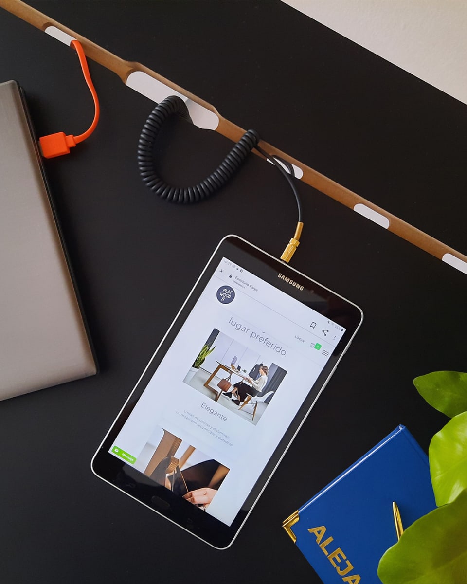 Escritorio Karya Tab. Negro 1.20x0.60mts6