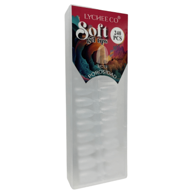 SOFT GEL O PRESS ON ALMENDRA 240PCS
