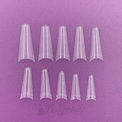 TIPS COFFIN TRANSPARENTE 500UN BOLSA3