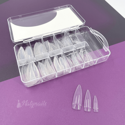 TIPS STILETTO 100 UN TRANSPARENTE LARGO2
