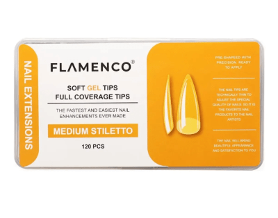 SOFT GEL FLAMENCO MEDIUM STILETTO 120PCS1