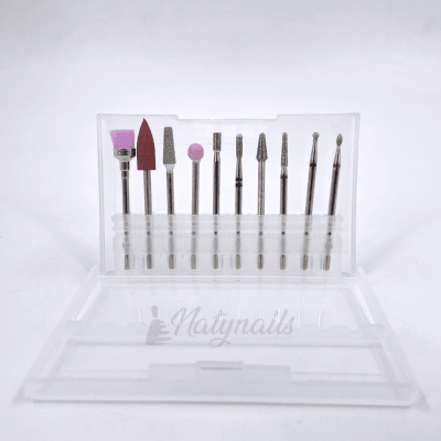 KIT FRESAS DE MANICURE RUSA- CARBURO