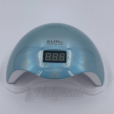 LAMPARA LED CROMADA 48W AZUL2