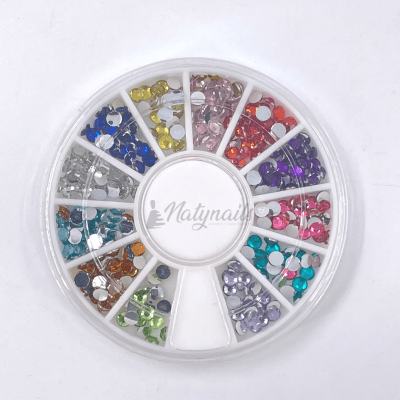 DECORACION RUEDA CRISTALES 7331