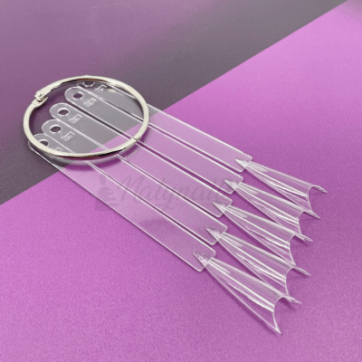 MUESTRARIO ABANICO STILETTO INVERTIDO TRANSPARENTE1