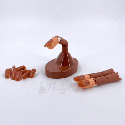 DEDO ARTICULADO PARA PRACTICA + 100 UÑETAS