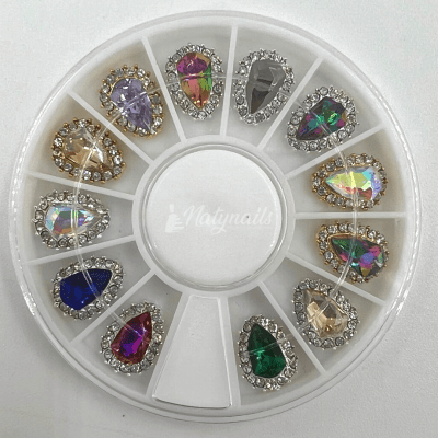 RUEDA GEMAS DE CRISTALES VIDRIO PREMIUM #21