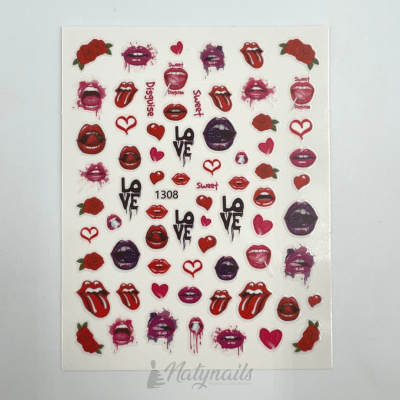 STICKERS #1308 LABIOS1