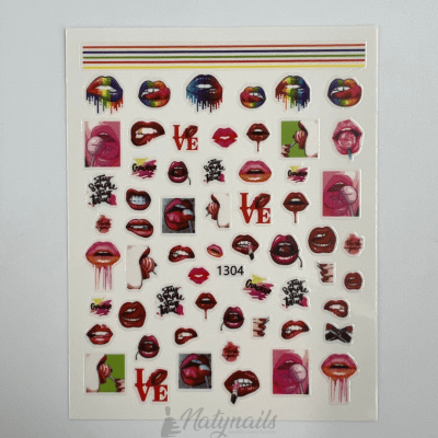 STICKERS #1304 LABIOS1