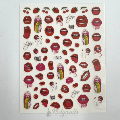 STICKERS #1310 LABIOS1