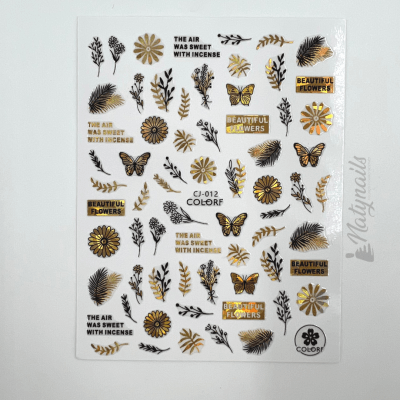 STICKERS #CJ-012 DORADOS1