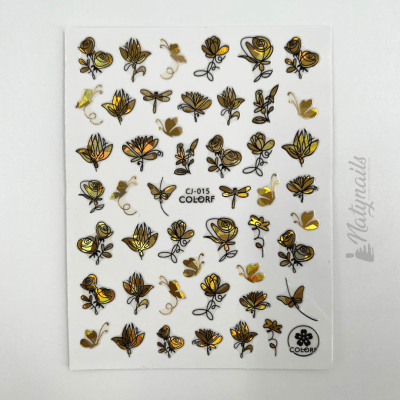 STICKERS #CJ-015 DORADOS1