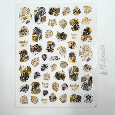 STICKERS #CJ-010 DORADOS1