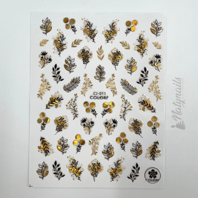 STICKERS #CJ-011 DORADOS1