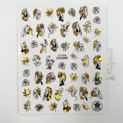 STICKERS #CJ-016 DORADOS1