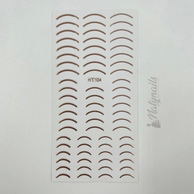 STICKERS LINEA CURVA DORADA1