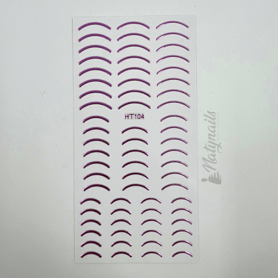 STICKERS LINEA CURVA LILA