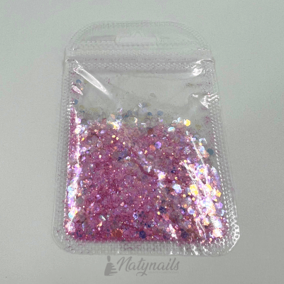 CONFETTI SOBRE ROSADO #41