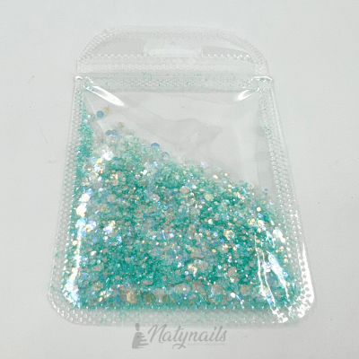 CONFETTI SOBRE VERDE #71