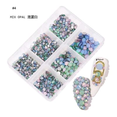 CRISTALES DE VIDRIO EN CAJA LZ04 MIX OPAL1