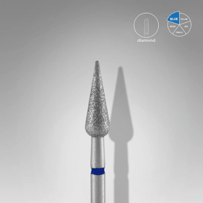 Fresa Cónica 4mm Staleks Pro – Azul1
