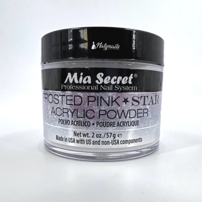 ACRYLIC POWDER - FROSTED PINK STARS 57. MIA SECRET1