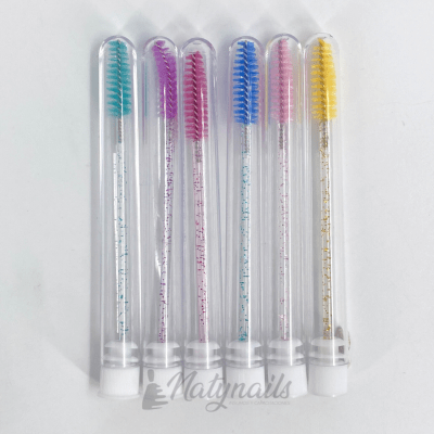 CEPILLOS PARA PESTAÑAS 6PCS CON TAPA2