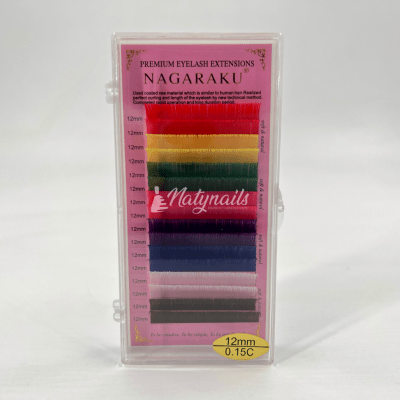 PESTAÑAS NAGARAKU COLORES 0.15C (12MM)