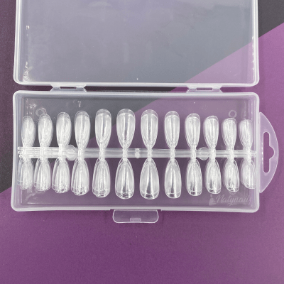 PRESS ON ALMENDRA TRANSPARENTE 2401