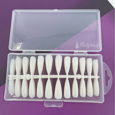 SOFT GEL O PRESS ON STILETTO HUESO 240 UN1