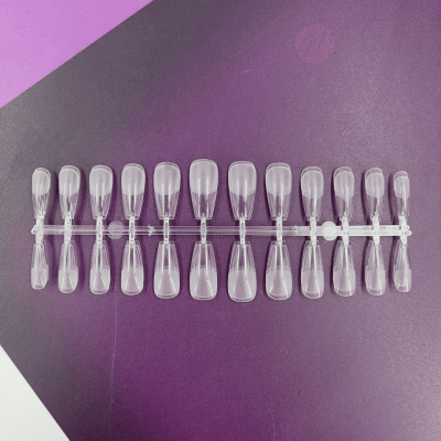 SOFT GEL O PRESS ON BALLERINA M TRANSPARENTE 240 PCS #10432