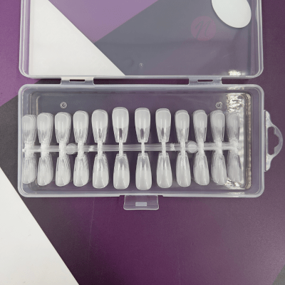 SOFT GEL O PRESS ON BALLERINA M TRANSPARENTE 240 PCS #104322